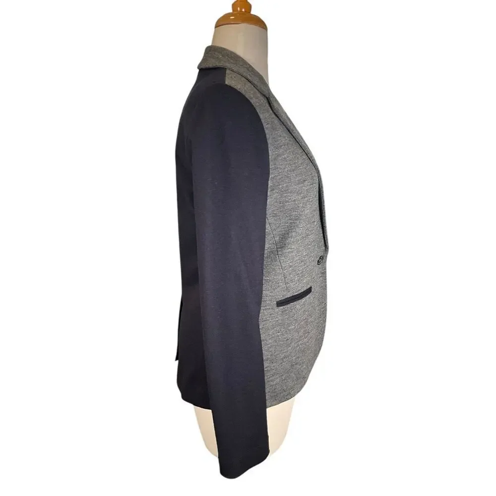 Vintage Y2K J.Crew Wool Cotton Blend Two-Tone Blazer Size 4 – New Without Tags